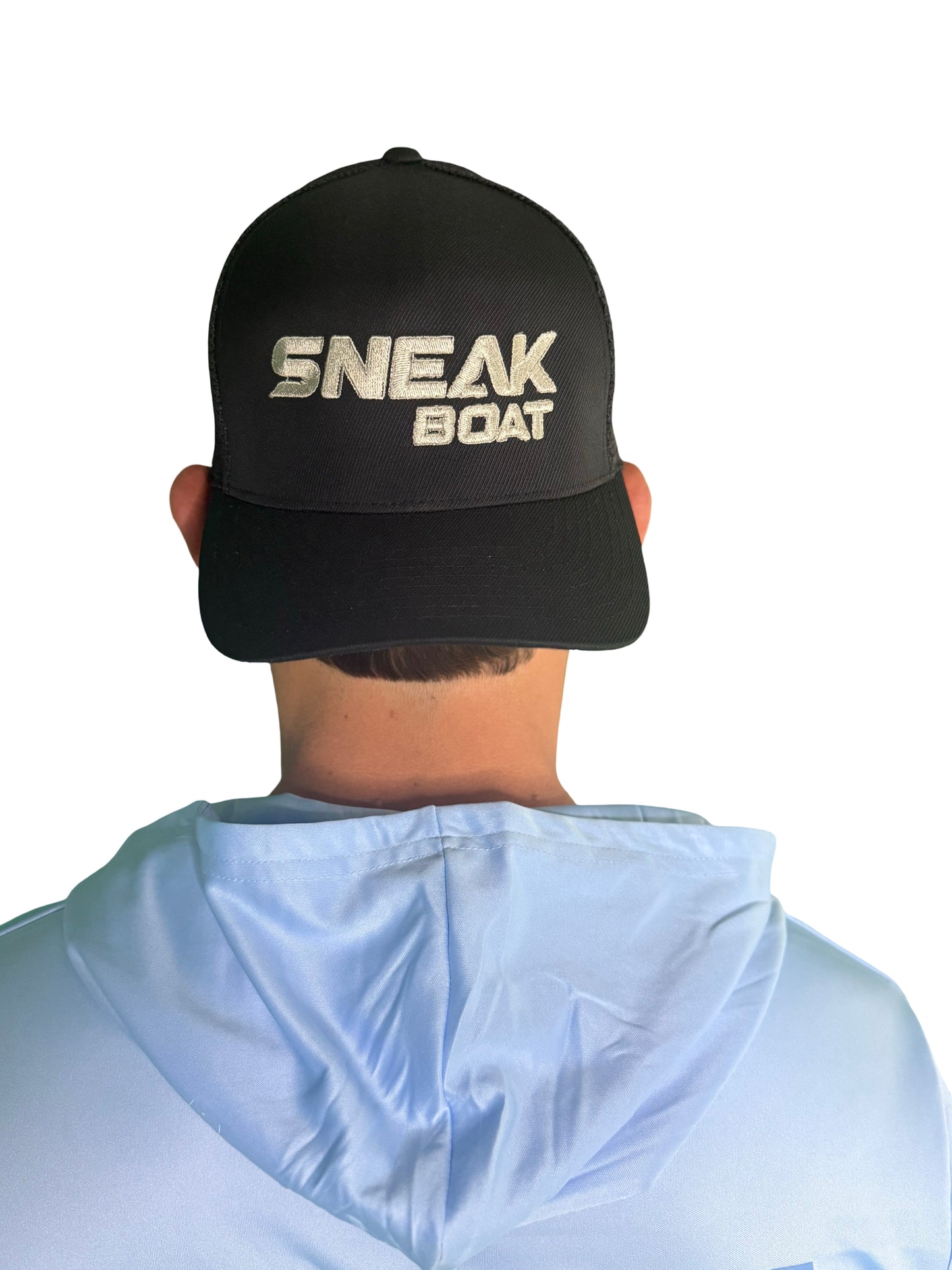 Black Sneak Boat Hat